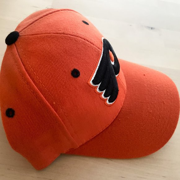 Orange & Black Philadelphia Flyers Fitted Hat Authentic Zephyr Z Hat 7 1/8 NHL - Picture 2 of 8